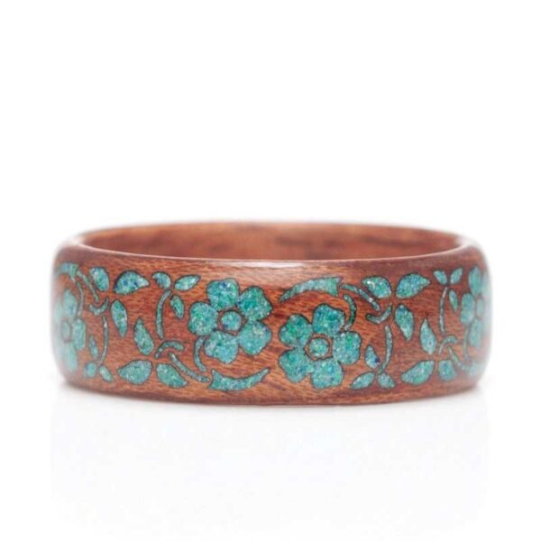 Flowered Bentwood Ring