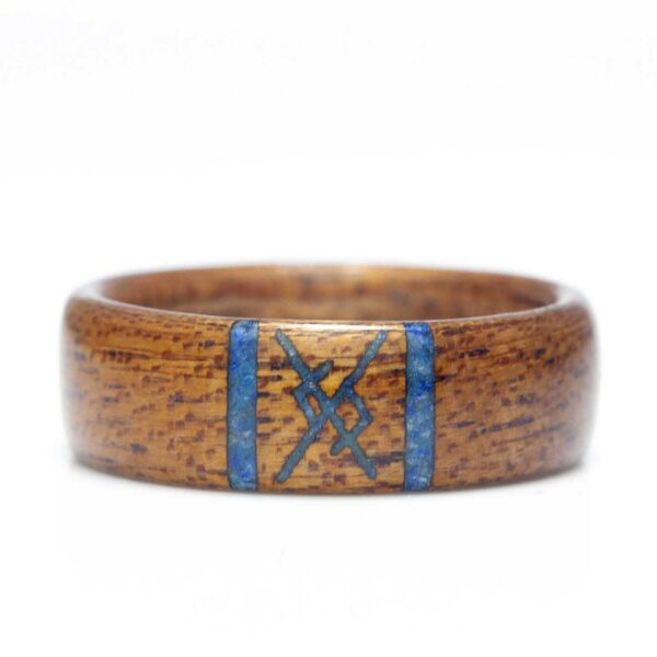 Nordic Eternal Love Rune Bentwood Ring